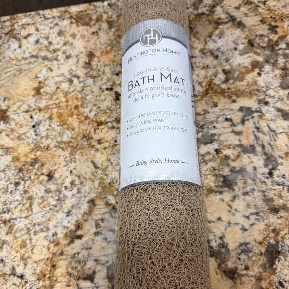 Huntington Home Loofah Anti-Slip Bath Mat - Brand New - Never Used - Picture 1 of 5